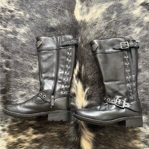 Harley-Davidson Black Moto Boots